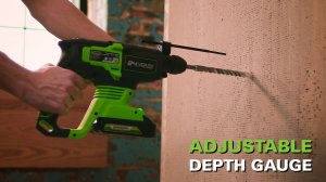 Перфоратор Greenworks GD24SDS2 аккумуляторный бесщеточный 24V (арт 3803007)