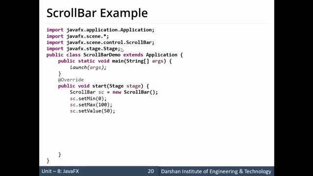 Unit 8: JavaFX - UIControls - ScrollBar смотреть онлайн