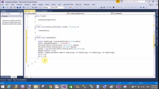 Create Word Table using C# programming in Windows Form смотреть онлайн
