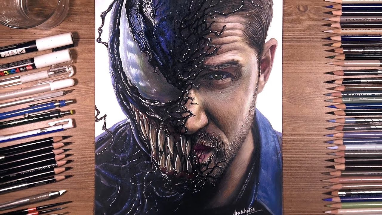 Drawing Venom (Tom Hardy)   Drawholic