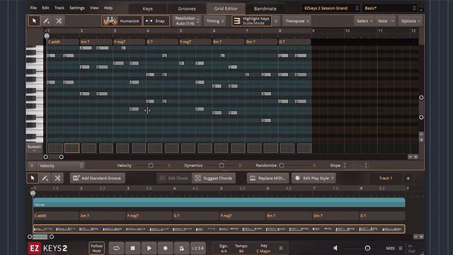 13 网格编辑器基础操作【EZKeys 2 视频教程】 смотреть онлайн