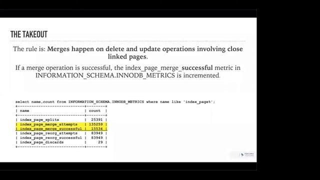 Deep Dive Into InnoDB Page Merging and Page Splitting - Percona Tech Days - MySQL Tutorial смотреть онлайн