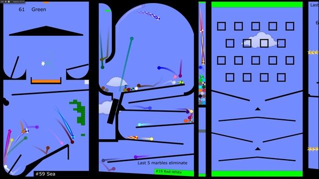 100 Colors Elimination Marble Race in Algodoo #8 \ Marble Race King смотреть онлайн