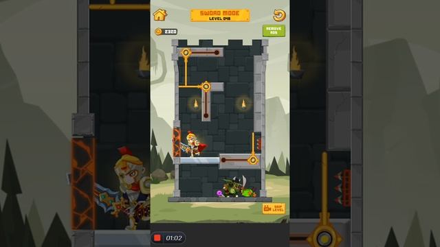 Hero rescue king (sword mode) level 46, 47, 48, 49 ,50 смотреть онлайн