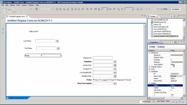 BMC Remedy Developer Studio introduction смотреть онлайн