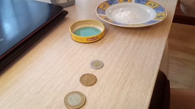 Чистка монет. Экспериментирую.