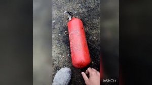 Дробокатка из советского,углекислотного огнетушителя своими руками.