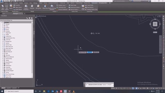 how to import xml surface file in CIVIL 3D смотреть онлайн
