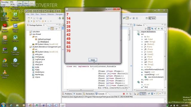 threading in java swing version-2 by vishal pundir смотреть онлайн