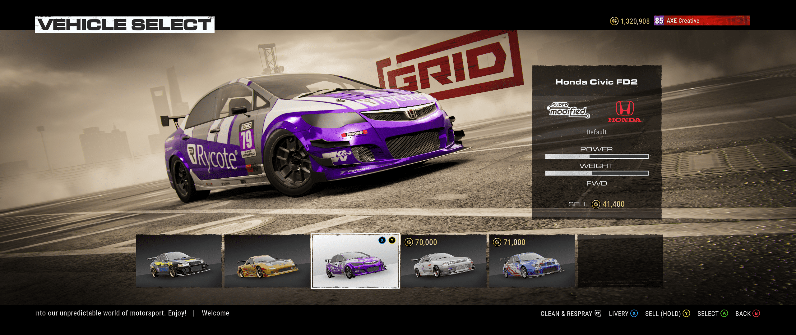 GRID (2019) - Honda Civic FD2