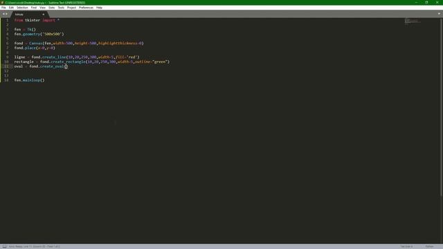 Apprendre Python Facilement - Episode 16 : Le Widget Canvas смотреть онлайн