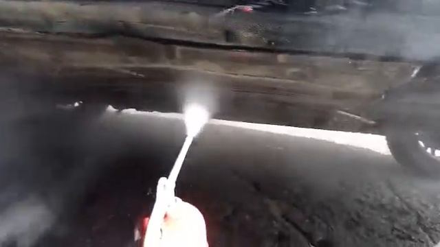 рыбные отходы в луже