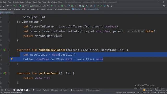 ANDROID - RECYCLER VIEW GRID LAYOUT || TUTORIAL IN KOTLIN смотреть онлайн