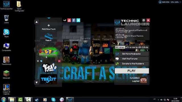 Erro TechnicLauch Nao Abre ModPacks (Resolvido) смотреть онлайн