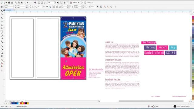 Trifold flyer design tutorial in coreldraw (PART 1)|Tutorial In Urdu| Graphics Learner смотреть онлайн