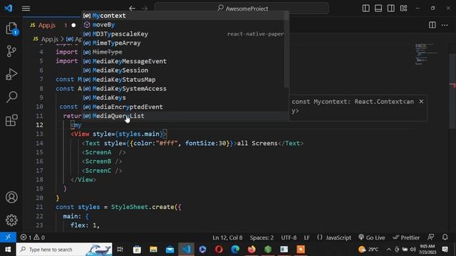 React createContext and useContext Hook in react native | React-native guide playlist #46 смотреть онлайн