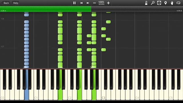 AC/DC - Riff Raff Synthesia Tutorial смотреть онлайн