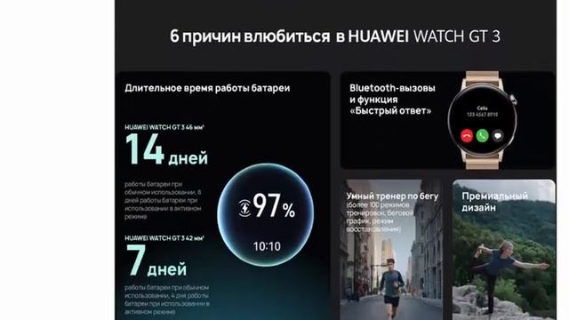 Умные часы Huawei Watch GT3 весь день Мониторинг SpO2 смотреть онлайн