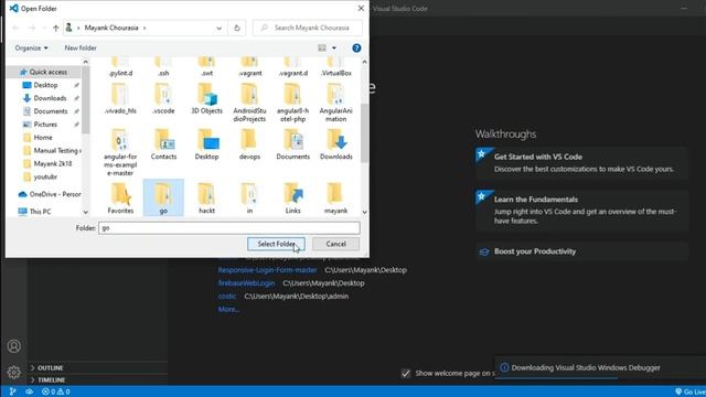 How to Install Go Lang & How to Run Go in Visual Studio Code on Windows 10 смотреть онлайн