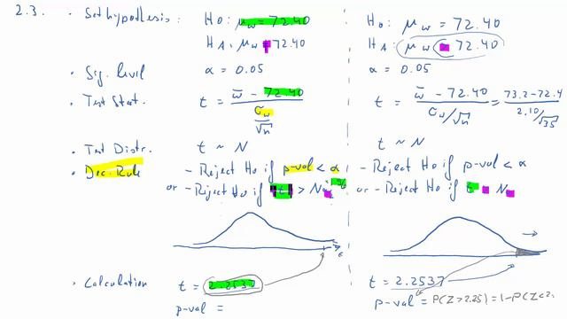ECLR Hypothesis Testing Exercise 2 and 3 смотреть онлайн