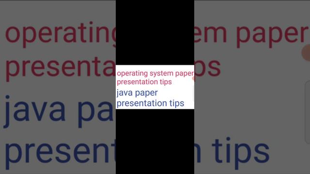 jntuk r20 operating system and java paper presentation tips смотреть онлайн