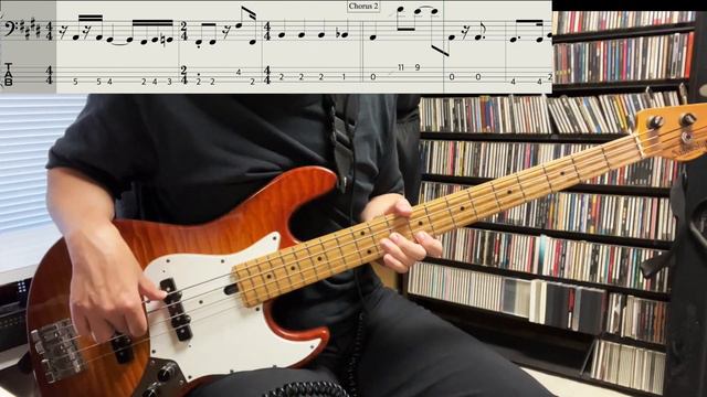 Gino Vannelli - I Just Wanna Stop (Bass Cover) Tabs in Video смотреть онлайн