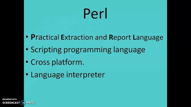 Perl:Scripting Programming Part 1 смотреть онлайн
