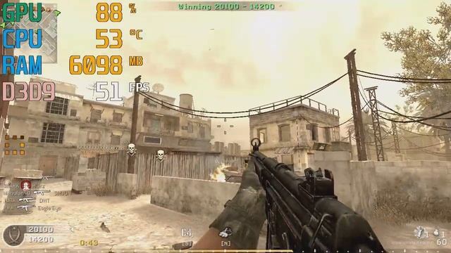 Call of Duty 4 (AMD A6, Radeon R4 Graphics) Low End PC (512MB) смотреть онлайн