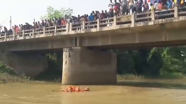 maa durga ka visarjan chilahari (buxar) bihar смотреть онлайн