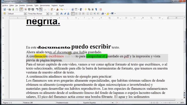 LibreOffice Writer. Capítulo 04: Formato de caracteres смотреть онлайн