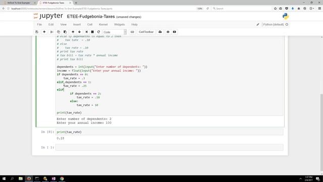 End-To-End Example: Conditionals смотреть онлайн