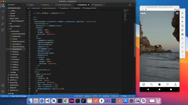 Instagram Clone React Native | #3 - Instagram Reels смотреть онлайн
