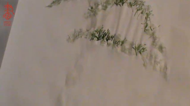 Обучение рисованию сосны при помощи живописи у-син. Часть 3 _Рисуем Сосну целиком смотреть онлайн