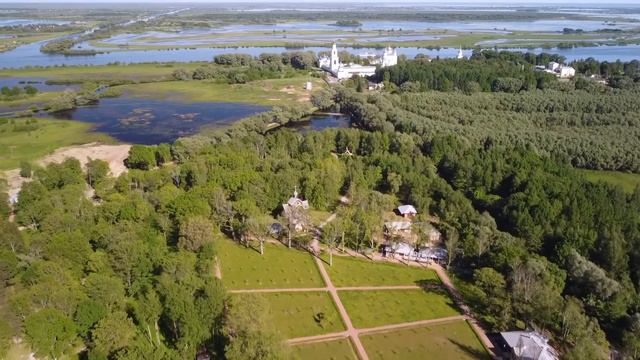 Mavic mini. Деревянное зодчество - Юрьевский монастырь смотреть онлайн