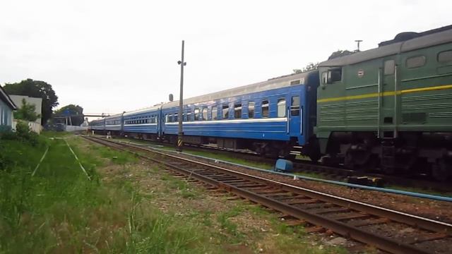 "Кругосветный" Тепловоз 2ТЭ10М-0824 с поездом №76 Брест-Москва смотреть онлайн