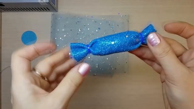 МК Заколки Конфетки на утренник под праздничный наряд из фоамирана и фатина .DIY Foamiran candy смотреть онлайн