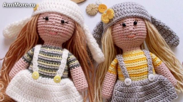 Амигуруми: схема Малышки-сестрички. Игрушки вязаные крючком - Free crochet patterns. смотреть онлайн
