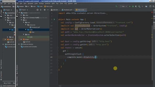 Web-server. Akka-http. Scala смотреть онлайн