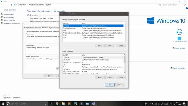 How to add Python Path to Environment Variables in Windows 10 | Learn Overflow #2 смотреть онлайн