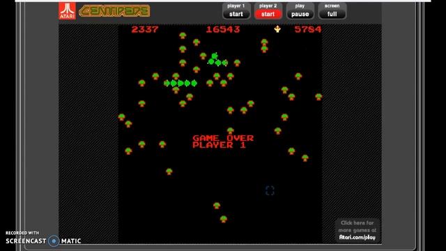 Centipede Classic Arcade Game смотреть онлайн