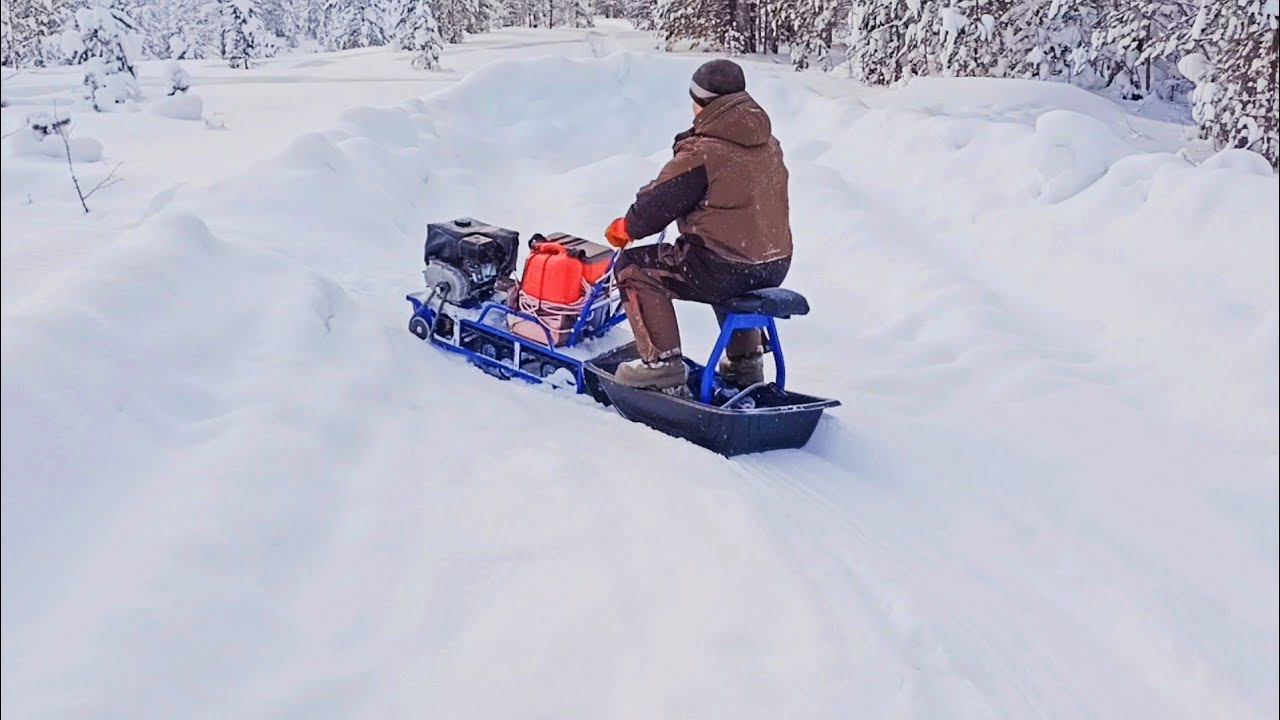 Мотобуксировщик 8 л.с. в деле. Тест-драйв. смотреть онлайн