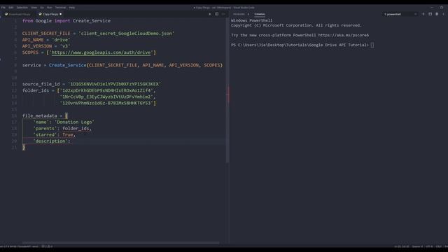 Google Drive API in Python | Copy Files смотреть онлайн