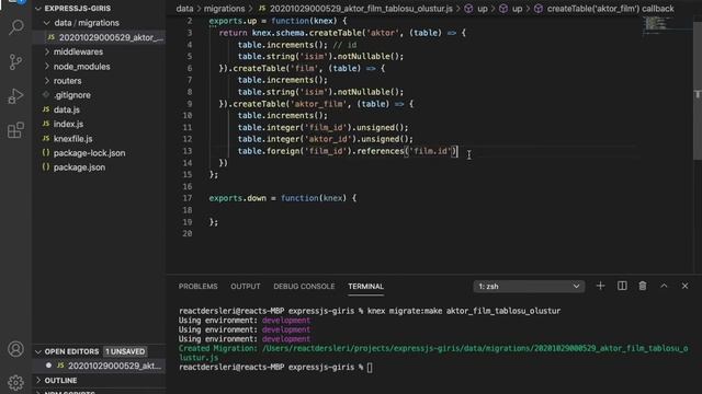 Express, Knex ve PostgreSQL ile Veritabanı Şeması Oluşturmak смотреть онлайн
