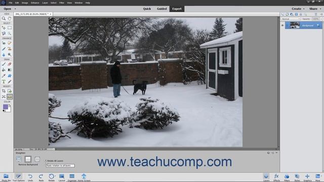 Photoshop Elements 2021 Tutorial The Straighten Tool Adobe Training смотреть онлайн