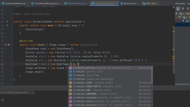 JavaFx Simple Animation Demo with KeyValue, KeyFrame, Timeline Class смотреть онлайн