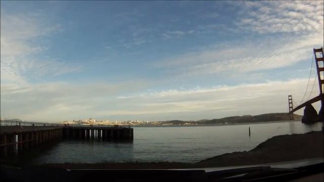 Едем по Сан-Франциско, через Золотой мост. Golden Gate Bridge, San Francisco смотреть онлайн