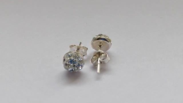 СЕРЬГИ-ПУСЕТЫ С КАМНЯМИ SWAROVSKI. смотреть онлайн