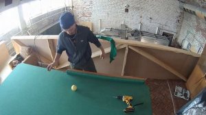 Как заменить сукно на бильярдном столе. Берлога Project часть 12.