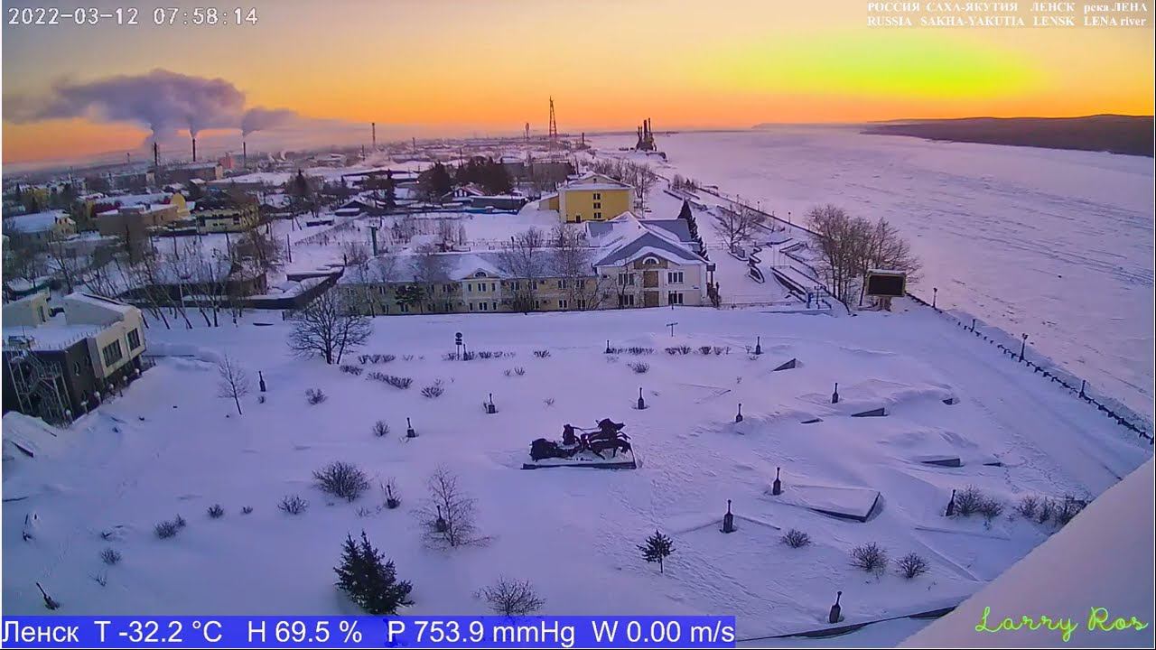 Весенний рассвет, на реке Лена