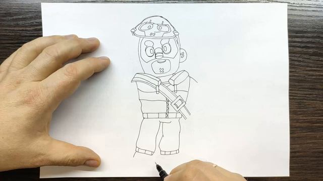 Как нарисовать Красавчика Кольта из Бравл Старс - How to draw Colt from Brawl Stars смотреть онлайн